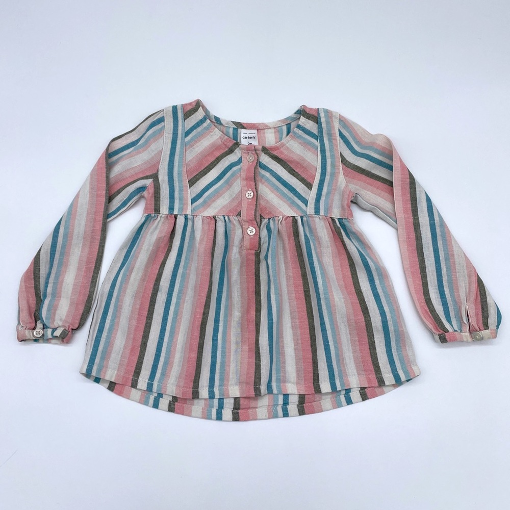 Carters | Toddler Girls Pink Stripe Top